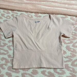Brandy Melville Light Pink Crop Top